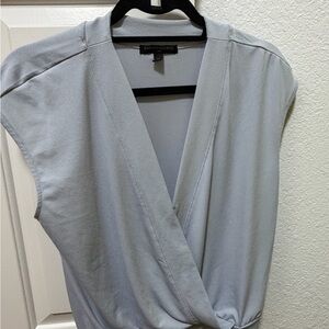 Banana Republic Women's Light Gray Blouse